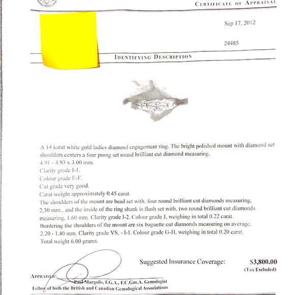 Brand new never used diamond ring - Picture 5 of 5